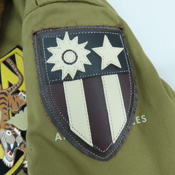 実際に弊社で買取させて頂いたBuzz Rickson's/バズリクソンズ TYPE B-10 FLYING TIGERS MODEL フライトジャケット BR13616/38の画像 8枚目