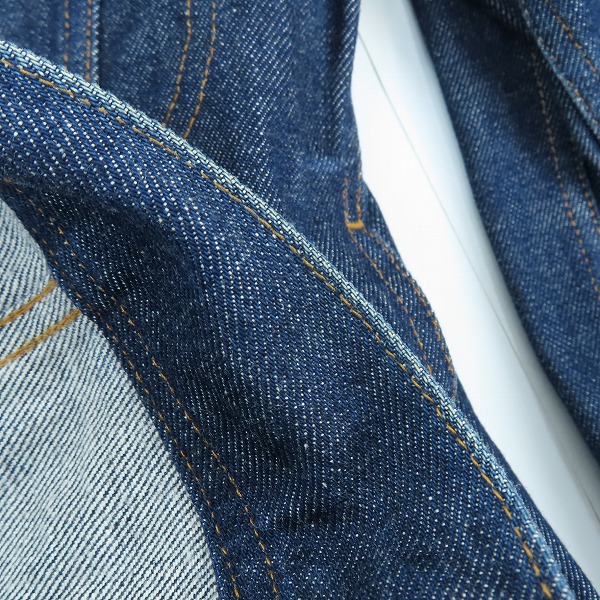 実際に弊社で買取させて頂いたA.P.C. /アーペーセー デニムジャケット 24172-1-30761/XSの画像 6枚目