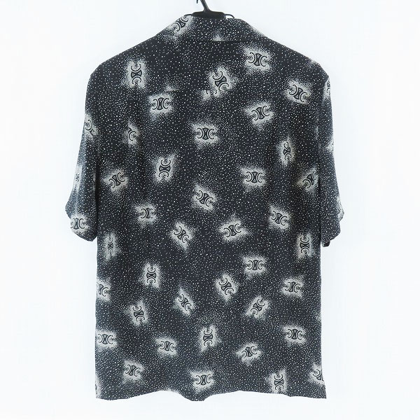 実際に弊社で買取させて頂いた【JPタグ】CELINE/セリーヌ シルク ハワイアンシャツ クレープ ド シーヌ ルーズフィット 2C946932W.38CE/36の画像 1枚目