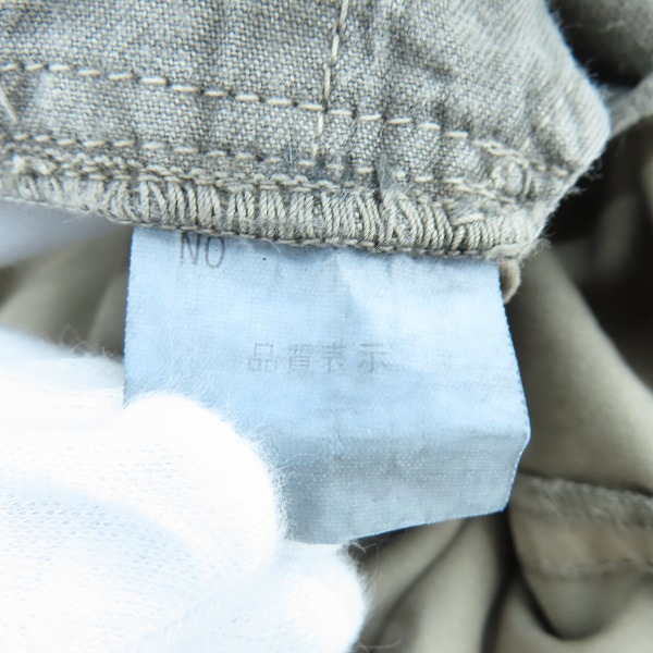 実際に弊社で買取させて頂いたkiminori morishita/キミノリモリシタ  ビーズ 刺繍 加工 カーゴパンツ の画像 4枚目