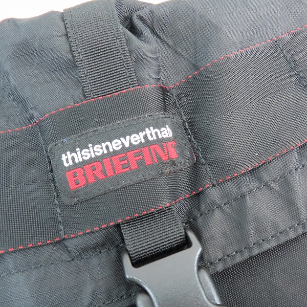 実際に弊社で買取させて頂いたBRIEFING×thisisneverthat/ブリーフィング×ディスイズネバーザット フラップポーチ/ミニショルダーバッグの画像 5枚目