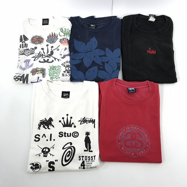 実際に弊社で買取させて頂いた【おまとめ】STUSSY/ステューシー A BATHING APEコラボ/ロゴ総柄 等 Tシャツ