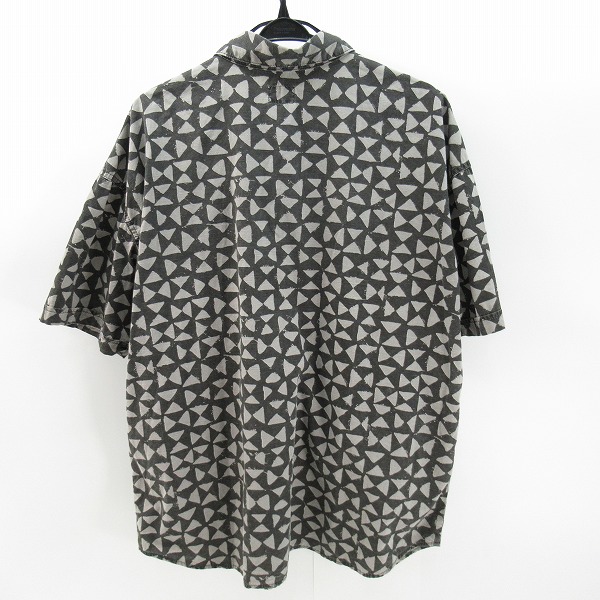 実際に弊社で買取させて頂いたTENDERLOIN/テンダーロイン 19SS T-SLUB トライアングル柄コットンスラブシャツ/Mの画像 1枚目