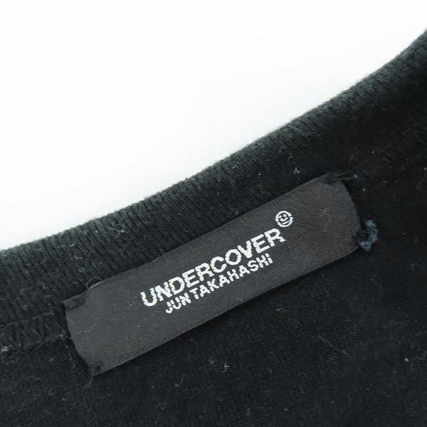 実際に弊社で買取させて頂いたUNDERCOVER/アンダーカバー 23SS 衿2連ZIP半袖 PKTEE/ポケット Tシャツ ブラック UC1C4801/2の画像 2枚目