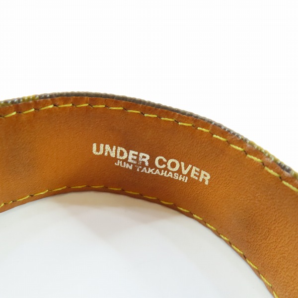 実際に弊社で買取させて頂いたUNDERCOVER/アンダーカバー レザー スタッズ バングルの画像 5枚目