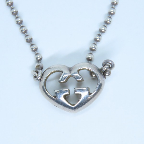 実際に弊社で買取させて頂いたGUCCI/グッチ ハートGGロゴ シルバー925 ネックレスの画像 2枚目