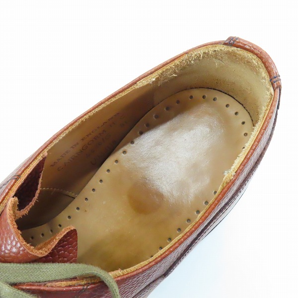 実際に弊社で買取させて頂いたJOSEPH CHEANEY＆SONS/ジョセフチーニー CAIRNGORM II C/ケンゴン2 オックスフォード キャップトゥ レザーシューズ U033118/8.5の画像 4枚目
