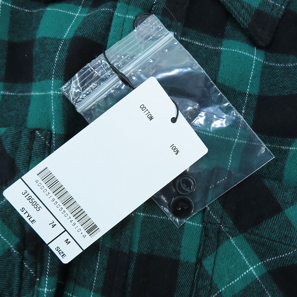 実際に弊社で買取させて頂いた【未使用】schott/ショット N.Y.C チェック 長袖シャツ 3195055/Mの画像 3枚目