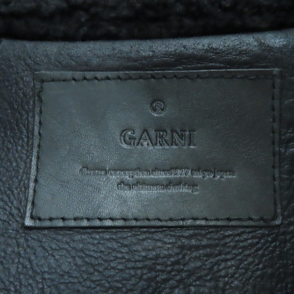 実際に弊社で買取させて頂いたGARNI/ガルニ レザー ムートンジャケット GW13020 /Mの画像 2枚目