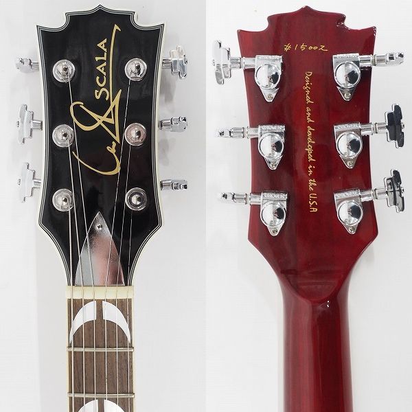 実際に弊社で買取させて頂いた★Leo Scala Guitars/レオ・スカラ Deran Deluxe KSE エレキギター ハードケース付の画像 3枚目