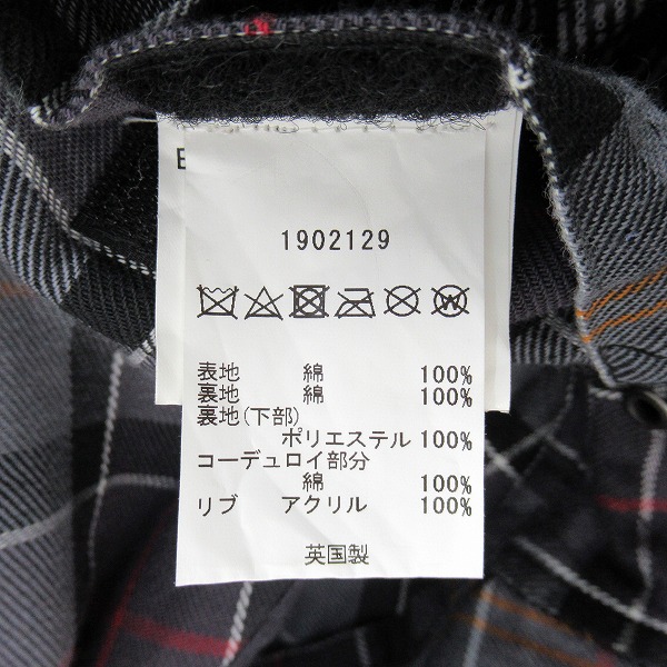 実際に弊社で買取させて頂いたBarbour/バブアー SL BEDALE スリムフィット ビデイル オイルドコットンジャケット 1902129/36の画像 4枚目