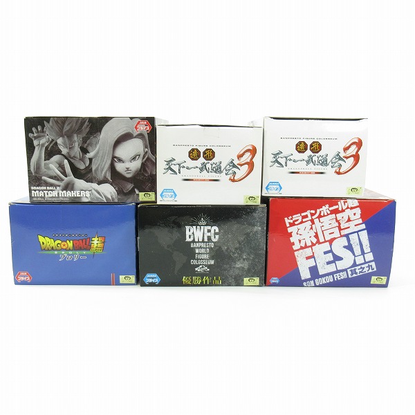 実際に弊社で買取させて頂いた【おまとめ/未開封含む】バンプレスト ドラゴンボール 孫悟空/トランクス/人造人間18号/亀仙人/チチ プライズ/フィギュア の画像 1枚目