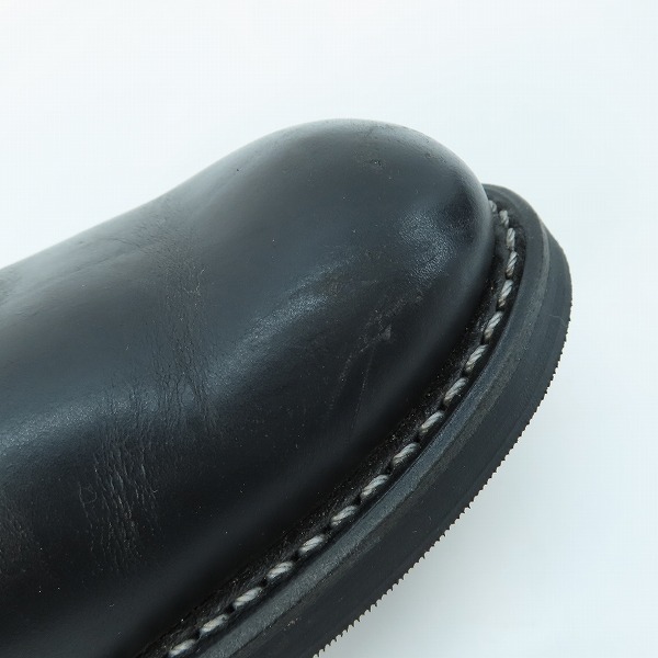 実際に弊社で買取させて頂いたRED WING/レッドウィング PECOS BOOTS/ペコスブーツ ブラック ビブラム ソール 8169/8Eの画像 7枚目