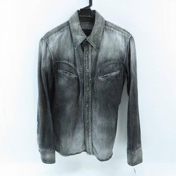 実際に弊社で買取させて頂いたBACKLASH/バックラッシュ デニムウエスタンシャツ 1075-01/M