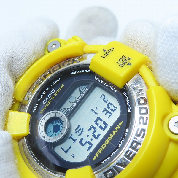 実際に弊社で買取させて頂いたG-SHOCK/Gショック 復刻版 FROGMAN/フロッグマン タフソーラー GF-8250-9JFの画像 5枚目