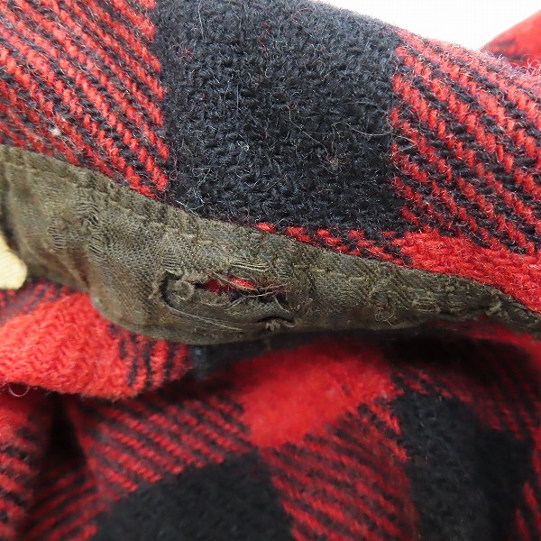 実際に弊社で買取させて頂いた【難有】Woolrich/ウールリッチ ヴィンテージ ハーフジップ 長袖シャツ/15の画像 4枚目