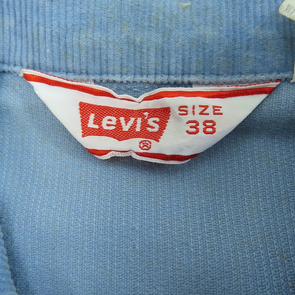 実際に弊社で買取させて頂いたLEVI'S/リーバイス コーデュロイ ジャケット 70505-1512/38の画像 2枚目