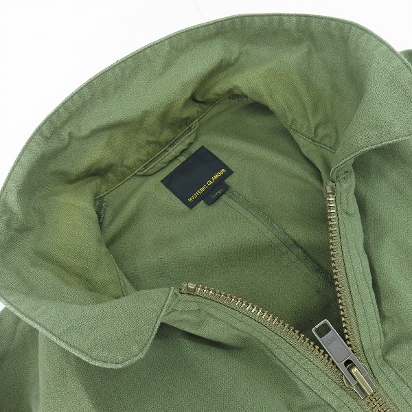 実際に弊社で買取させて頂いたHYSTERIC GLAMOUR/ヒステリックグラマー SOUND INSTRUCTIONS ミリタリーZIPジャケット 02211AB01/Lの画像 6枚目