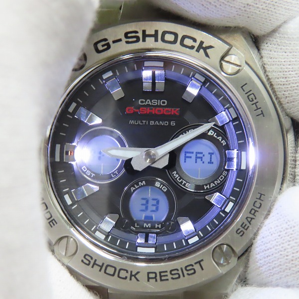 実際に弊社で買取させて頂いたG-SHOCK/Gショック デジアナ MULTI BAND 6 タフソーラー ウォッチ/腕時計 GST-W310D-1AJFの画像 5枚目