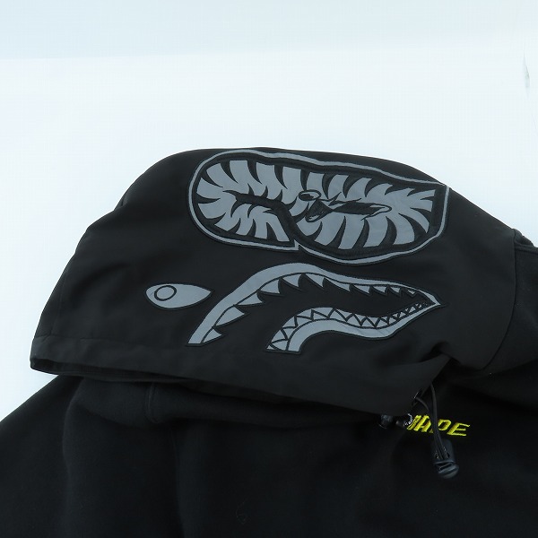 実際に弊社で買取させて頂いたA BATHING APE/アベイシングエイプ シャーク プルオーバー パーカー/Mの画像 5枚目
