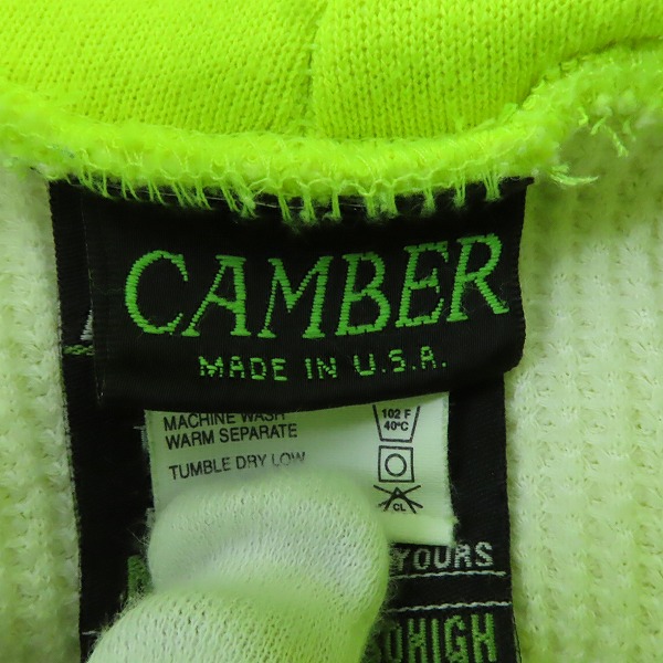 実際に弊社で買取させて頂いたBack Channel×CAMBER/バックチャンネル×キャンバー USA製 ジップアップ スウェット パーカー/Mの画像 2枚目