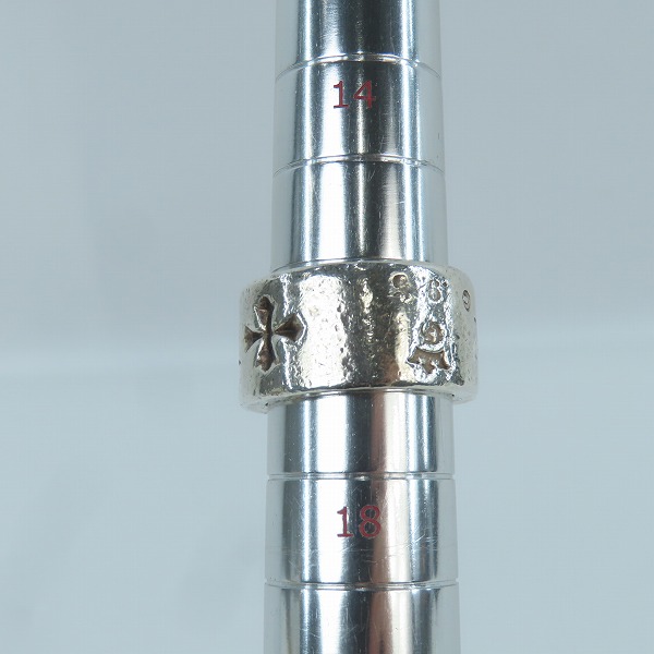 実際に弊社で買取させて頂いたGabor/ガボール  ワイド G&Crown ゴシック シガー バンド リング 16-17.5号の画像 7枚目