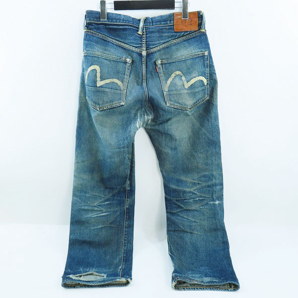 実際に弊社で買取させて頂いたEVIS/エヴィス/エビス No 2/LOT 2001 カモメプリント デニムパンツ/ジーンズ/31×35の画像 1枚目