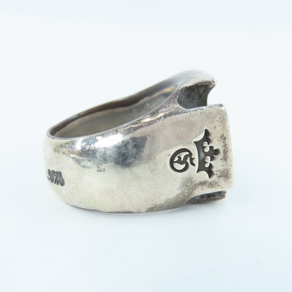 実際に弊社で買取させて頂いた【ギャラ付き】Gaboratory/ガボラトリー Iron Cross Ring/アイアンクロスリング 21号の画像 4枚目
