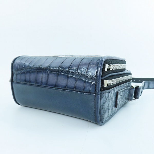 実際に弊社で買取させて頂いたBerluti/ベルルッティ クロコダイルレザー ショルダーバッグの画像 3枚目