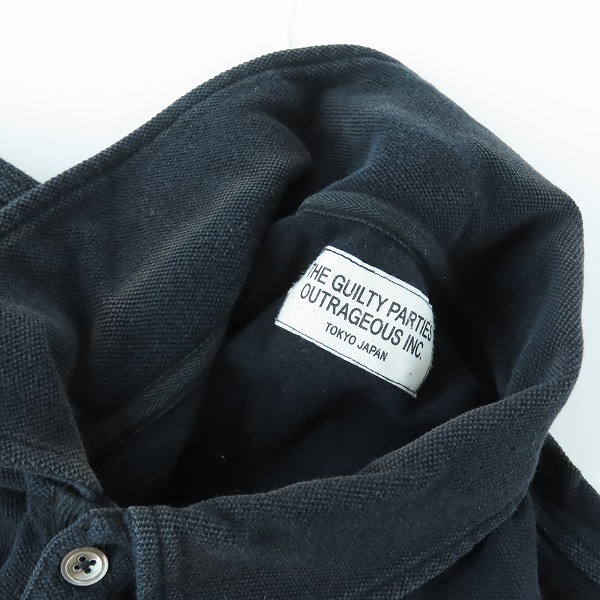 実際に弊社で買取させて頂いたWACKO MARIA/ワコマリア GUILTY PARTIES 刺繍 七分袖 ポロシャツ /Lの画像 6枚目