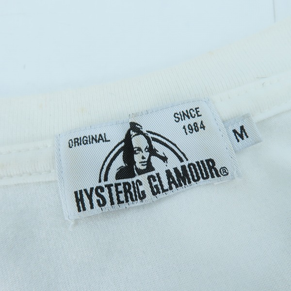 実際に弊社で買取させて頂いたHYSTERIC GLAMOUR×BE@RBRICK/ヒステリックグラマー×ベアブリック GIRLS FACE Tシャツ ホワイト 02202CT21/Mの画像 2枚目