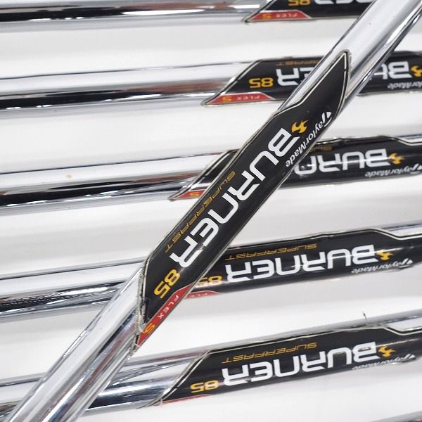 実際に弊社で買取させて頂いたTaylorMade/テーラーメイド BURNER SUPER LAUNCH/バーナー アイアン #4～9,P,Sw 8本セット BURNER 85 FLEX:Sの画像 6枚目