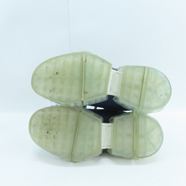 実際に弊社で買取させて頂いたJIMMY CHOO/ジミーチュウ DIAMOND/ダイヤモンド クリアソール スニーカー ブルー/41の画像 2枚目