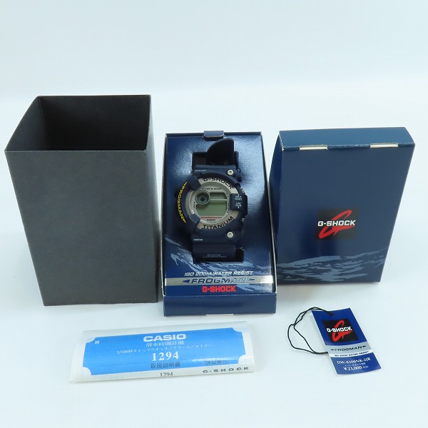 実際に弊社で買取させて頂いた G-SHOCK/G-ショック FROGMAN/フロッグマン DW-8200NK-2JR【動作未確認】の画像 6枚目