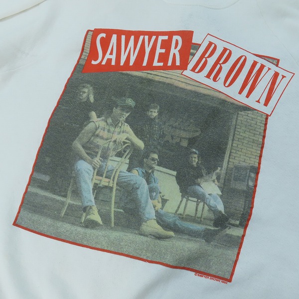 実際に弊社で買取させて頂いたSAWYER BROWN/ソーヤーブラウン バンド ヴィンテージ スウェット 90年代の画像 2枚目