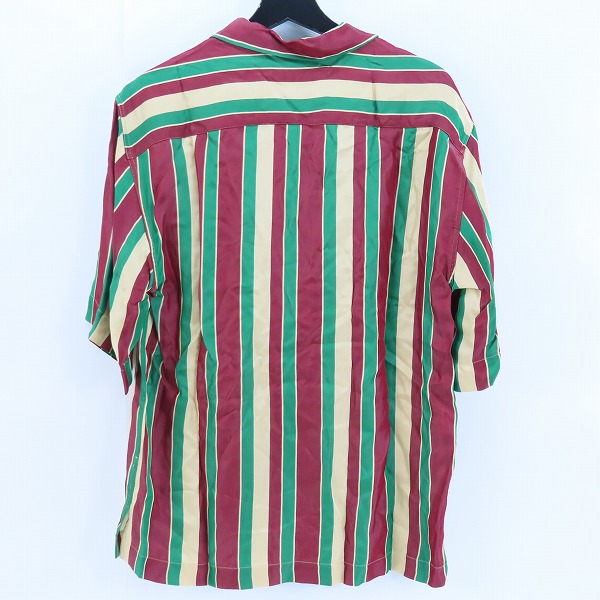 実際に弊社で買取させて頂いたDries Van Noten/ドリスヴァンノッテン Cassi Shirt - Bordeaux Stripe/カッシシャツ ボルドーストライプ/Sの画像 1枚目