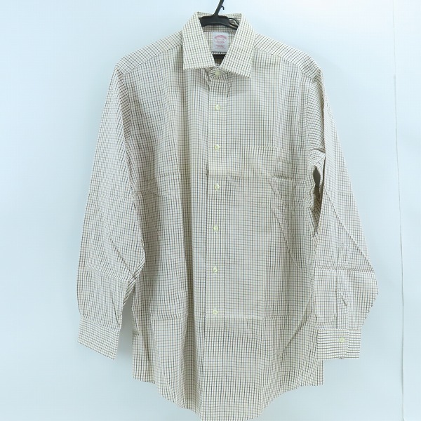 実際に弊社で買取させて頂いたBrooks brothers/ブルックスブラザーズ チェック柄 長袖シャツ/15.5