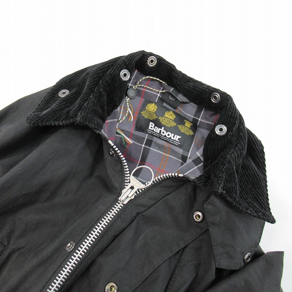 実際に弊社で買取させて頂いたBarbour/バブアー SL BEDALE スリムフィット ビデイル オイルドコットンジャケット 1902129/36の画像 6枚目