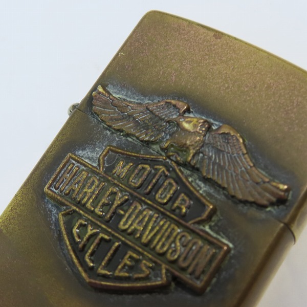 実際に弊社で買取させて頂いたZIPPO/ジッポー HARLEY DAVIDSON/ハーレーダビッドソン メタル貼り 1991年製の画像 7枚目