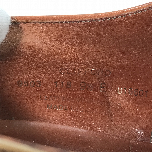 実際に弊社で買取させて頂いたCROCKETT&JONES/クロケット＆ジョーンズ CLIFFORD ウィングチップ シューズ 9.5Eの画像 5枚目