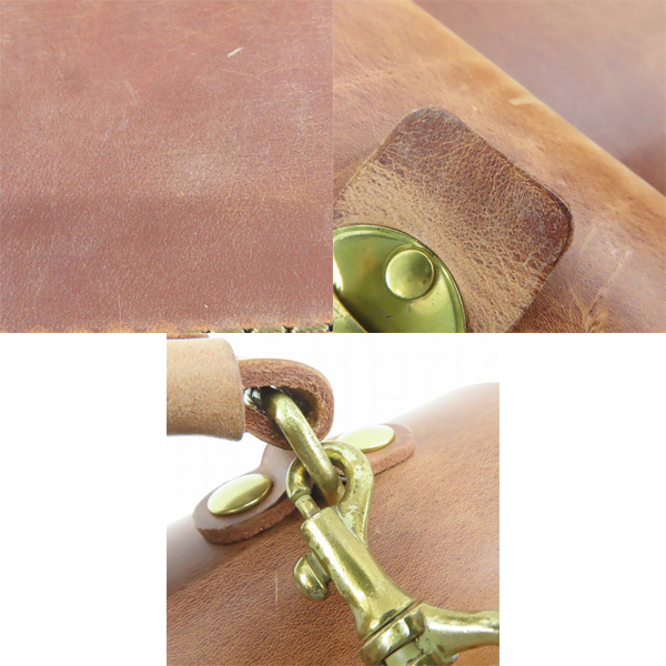 実際に弊社で買取させて頂いた HERZ/ヘルツ パルガミニリュック レザー ブラウン系の画像 7枚目