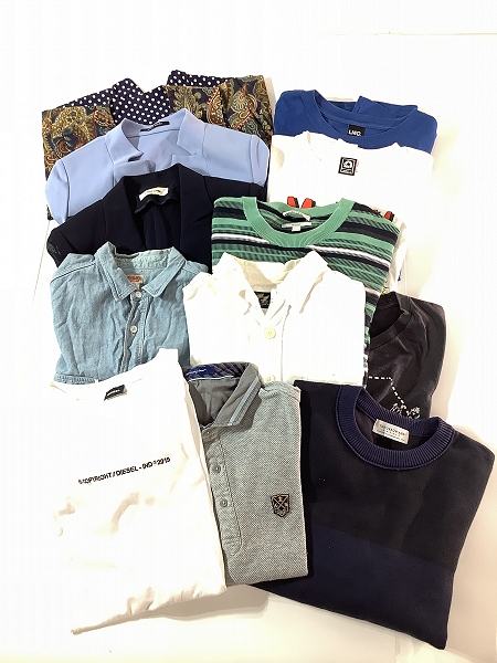 実際に弊社で買取させて頂いた【おまとめ】ディーゼル/トゥモローランド/ゴールデンベアー 等 Tシャツ/ニット/ポロシャツ 他