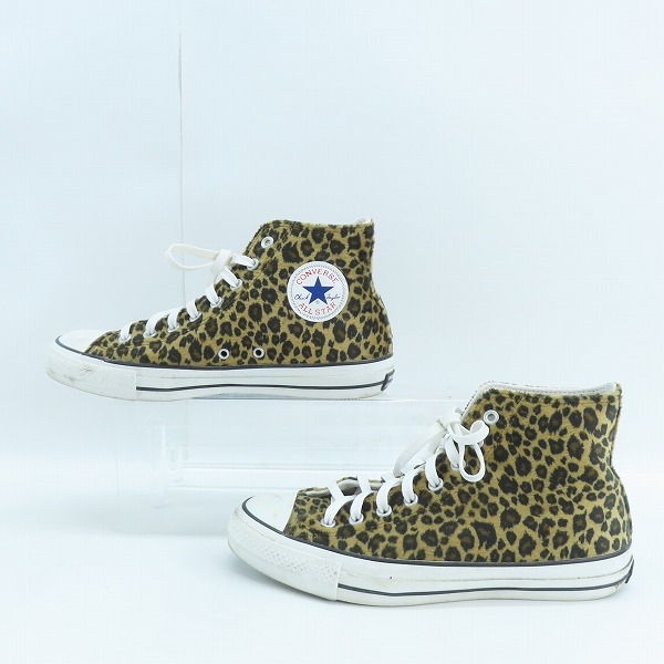実際に弊社で買取させて頂いたCONVERSE/コンバース ALL STAR/オールスター ベロア レオパード ハイカットスニーカー CT70 チャックテイラー 1CL327/27の画像 3枚目