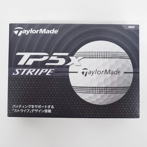 実際に弊社で買取させて頂いた【未使用】TaylorMade/テーラーメイド TP5x STRIPE ゴルフボール ホワイト 1ダースの画像 2枚目