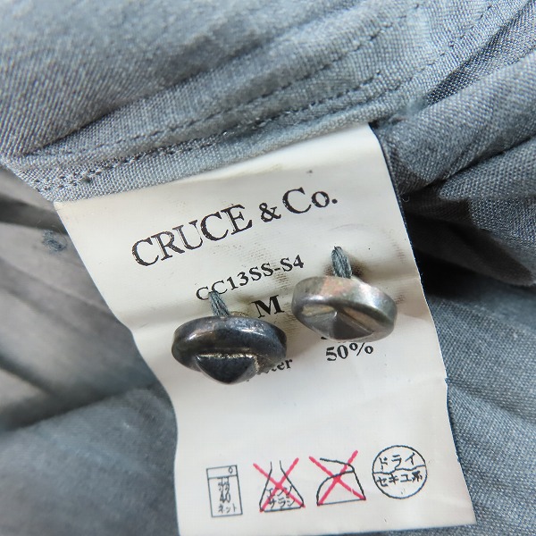 実際に弊社で買取させて頂いたCRUCE&Co/クルーチェアンドコー シャツ CC13SS-S4/Mの画像 3枚目