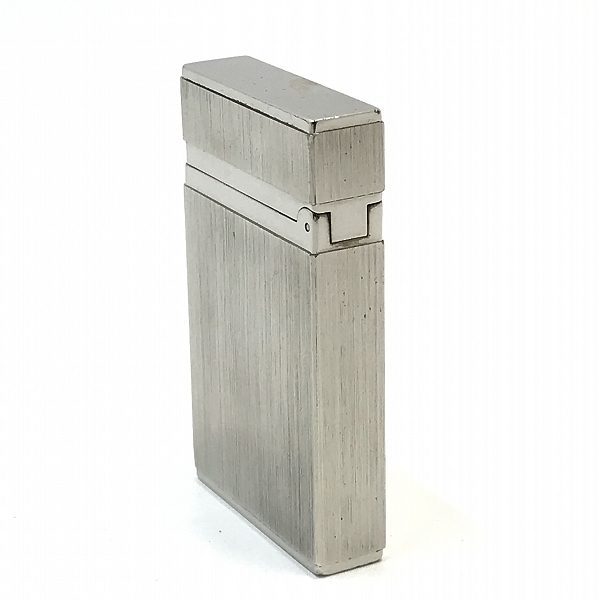 実際に弊社で買取させて頂いたS.T.Dupont/デュポン LIGNE 2/ライン2 ヘアライン パラディウム ガスライターの画像 3枚目