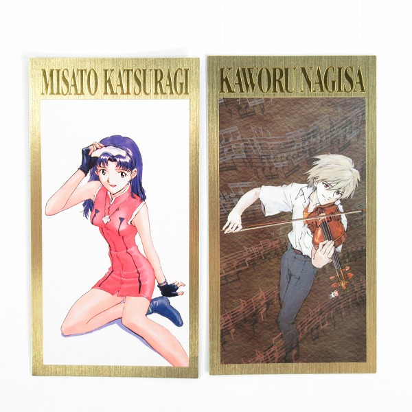 実際に弊社で買取させて頂いたバンダイ/セガ カードダスマスターズワイド エヴァンゲリオン 初版/第2版 スペシャルカード シンジ/レイ/アスカ 他 7枚セットの画像 5枚目