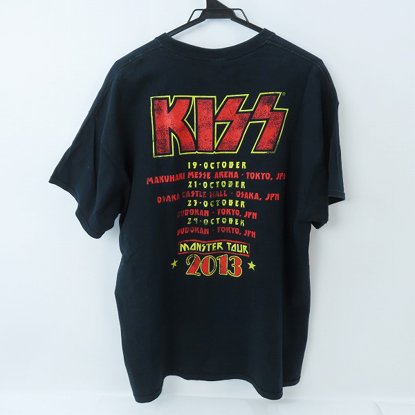 実際に弊社で買取させて頂いたKISS/キス キッス 2013年 モンスター ツアー バンド ヴィンテージ/ビンテージ バンド Tシャツ/XLの画像 1枚目