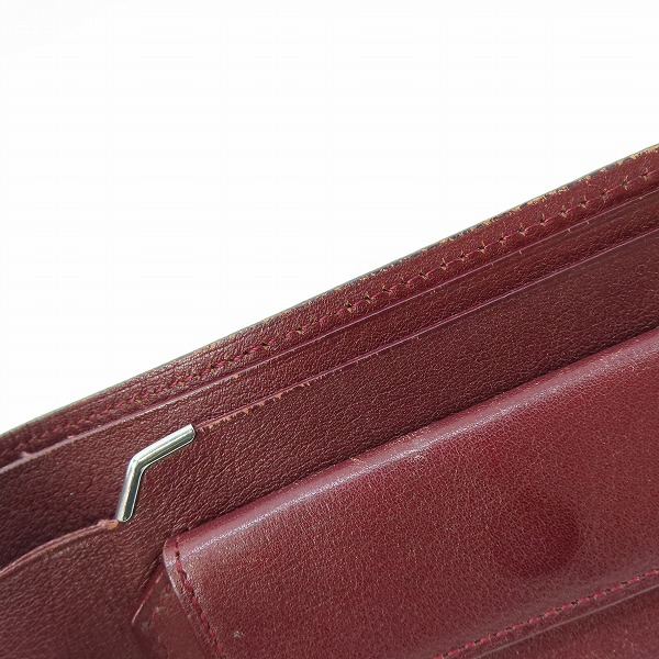 実際に弊社で買取させて頂いたCartier/カルティエ 二つ折り 財布 ブラックの画像 6枚目