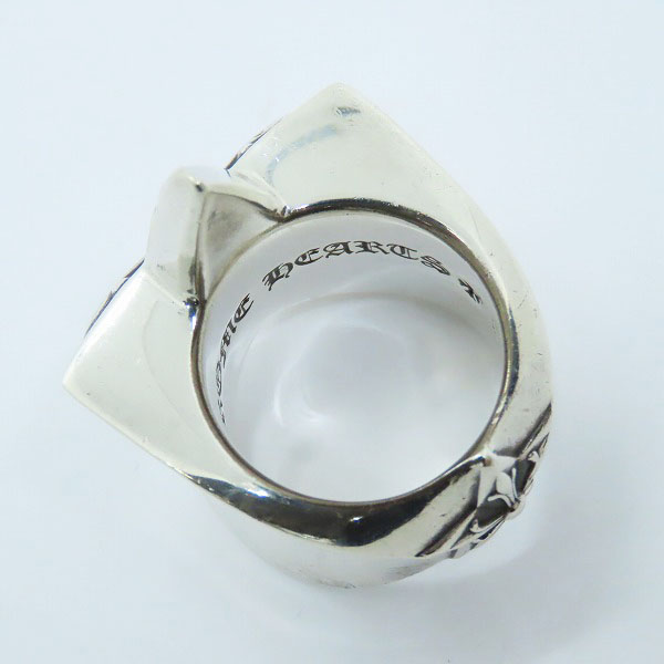 実際に弊社で買取させて頂いたCHROME HEARTS/クロムハーツ LARGE STAR RING/ラージスターリング/26-26.5号の画像 5枚目